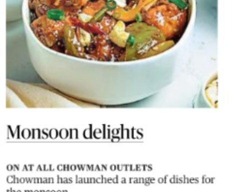 Monsoon Special dishes from Chowman featured in The Hindu.
