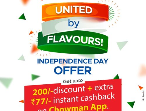 Celebrate our 74th Independence Day with meal @ ₹277 off on Chowman App